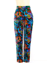 Fiorucci Floral Velveteen Pants Bottom arcadeshops.com