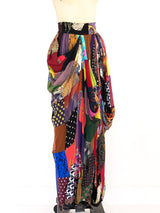 1993 Dolce & Gabbana Silk Patchwork Skirt Bottom arcadeshops.com