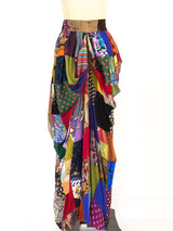 1993 Dolce & Gabbana Silk Patchwork Skirt Bottom arcadeshops.com