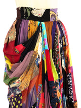 1993 Dolce & Gabbana Silk Patchwork Skirt Bottom arcadeshops.com