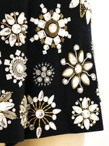 Crystal Embellished Jersey Hot Pants Bottom arcadeshops.com