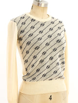 Gucci Logo Knit Sweater Top arcadeshops.com