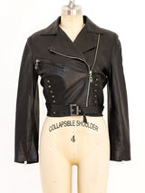 Gianni Versace Bondage Motorcycle Jacket Jacket arcadeshops.com