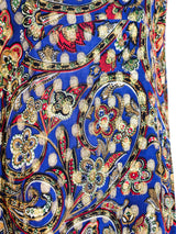 Paisley Column Gown with Statement Sleeve Dress arcadeshops.com