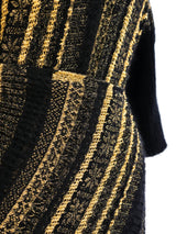 Junya Watanabe Metallic Stripe Wrap Sweater Top arcadeshops.com