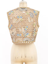 Mary McFadden Bead Embellished Vest Top arcadeshops.com