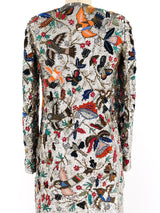 Embellished Bird and Floral Motif Jacket Jacket arcadeshops.com