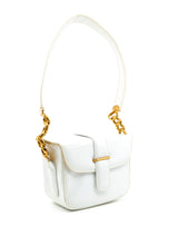 White Patent Leather Shoulder Bag Accessory arcadeshops.com