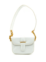 White Patent Leather Shoulder Bag Accessory arcadeshops.com