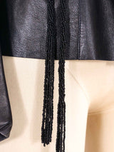 Gucci Bell Sleeve Leather Motorcycle Jacket Jacket arcadeshops.com