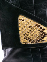 Pleat Detailed Leather Ankle Boots Accessory arcadeshops.com