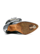 Pleat Detailed Leather Ankle Boots Accessory arcadeshops.com