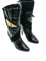 Pleat Detailed Leather Ankle Boots Accessory arcadeshops.com
