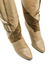 Pleat Detailed Leather Ankle Boots Accessory arcadeshops.com