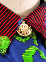 Gianni Versace Rainbow Plaid Silk Shirt Top arcadeshops.com