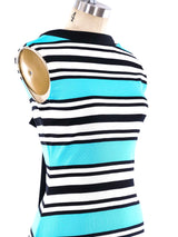 Balmain Striped Maxi Dress Dress arcadeshops.com