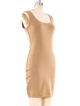 Alaia Taupe Knit Tank Dress Dress arcadeshops.com