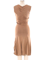 Alaia Taupe Sleeveless Dress Dress arcadeshops.com