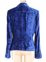 Versus by Gianni Versace Crushed Velvet Blazer Jacket arcadeshops.com