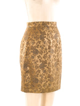 Ozbek Floral Brocade Skirt Suit Suit arcadeshops.com