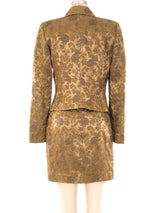 Ozbek Floral Brocade Skirt Suit Suit arcadeshops.com