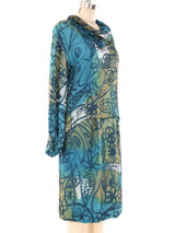 Pierre Cardin Abstract Printed Skirt Ensemble Suit arcadeshops.com