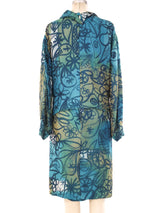 Pierre Cardin Abstract Printed Skirt Ensemble Suit arcadeshops.com