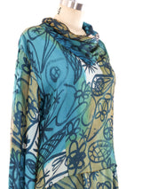 Pierre Cardin Abstract Printed Skirt Ensemble Suit arcadeshops.com