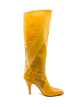 Snakeskin Patchwork Leather Boots Accessory arcadeshops.com