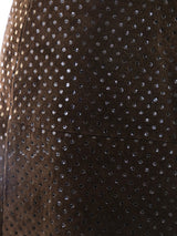 Roberto Cavalli Polka Dot Suede Skirt Bottom arcadeshops.com