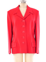 Gianni Versace Tailored Red Wool Blazer Jacket arcadeshops.com