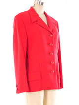Gianni Versace Tailored Red Wool Blazer Jacket arcadeshops.com