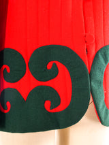 Donald Brooks Wave Applique Quilted Jacket Jacket arcadeshops.com