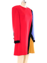 Pierre Balmain Colorblock Mini Dress Dress arcadeshops.com