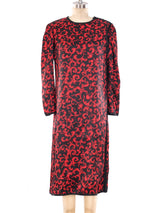 Yves Saint Laurent Baroque Printed Satin Dress Dress arcadeshops.com