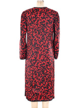 Yves Saint Laurent Baroque Printed Satin Dress Dress arcadeshops.com