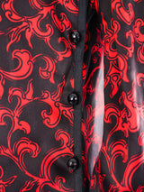 Yves Saint Laurent Baroque Printed Satin Dress Dress arcadeshops.com