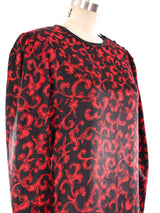 Yves Saint Laurent Baroque Printed Satin Dress Dress arcadeshops.com