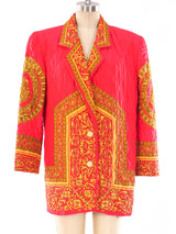 Baroque Printed Silk Jacket Jacket arcadeshops.com