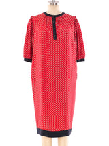 Ungaro Polka Dot Printed Silk Dress Dress arcadeshops.com