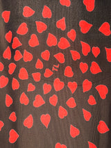 Ted Lapidus Heart Printed Chiffon Dress Dress arcadeshops.com