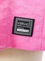 Versace Jeans Couture Bubblegum Technical Mini Dress Dress arcadeshops.com