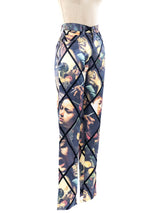 Moschino Iconic Caravaggio Printed Pants Bottom arcadeshops.com