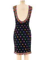 Faux Jewel Embellished Knit Dress Dress arcadeshops.com