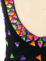 Faux Jewel Embellished Knit Dress Dress arcadeshops.com