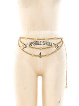 St. John Logo Chain Belt Accessory arcadeshops.com