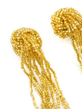 Bead Embellished Multistrand Drop Earrings Accessory arcadeshops.com