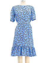 1987 Yves Saint Laurent Bow Print Dress Dress arcadeshops.com