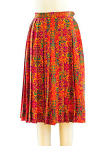 Yves Saint Laurent Pleated Print Skirt Skirt arcadeshops.com