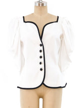 Yves Saint Laurent Puff Sleeve Jacket Jacket arcadeshops.com